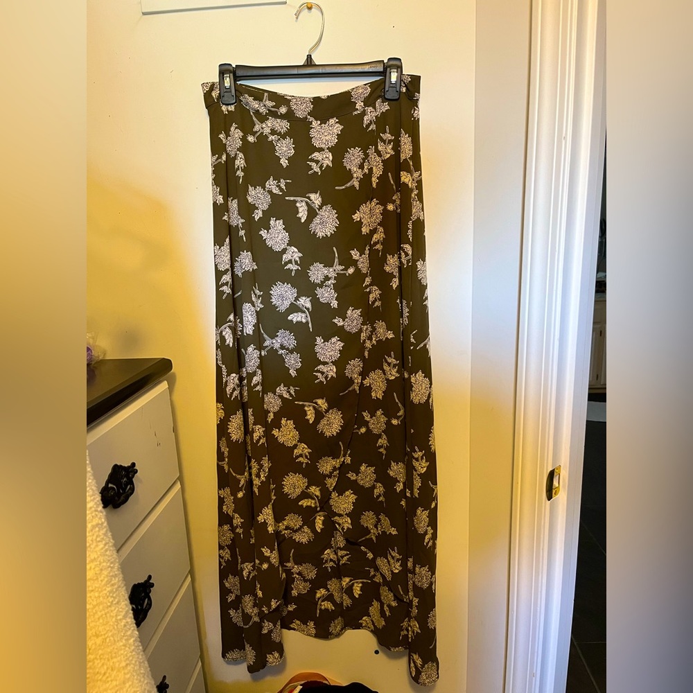 Olive Green wrap skirt